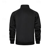 economico Giubbotti e cappotti da uomo-Per uomo Giacca in Pile Giacca Casual Vacanza Quotidiano Traspirabilità Tasca Primavera Autunno Semplice Moda Classico Collo alla coreana Regolare Nero Cachi Verde militare Grigio Giacca