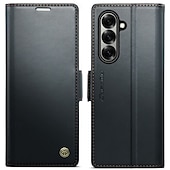 お買い得  サムスン用ケース-電話 ケース 用途 サムスンのギャラクシー Zフォールド7 Zフォールド6 Z Fold 5 ウォレットカードケース スタンド付き 磁石バックル ワイヤレス充電をサポート レトロ風 TPU PUレザー