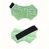 お買い得  キャンプ用品-再利用可能な医療グレードの足首1個&amp;amp;膝圧縮ジェルビーズバッグ - 柔らかくてふかふかの冷温リラックス、調節可能なストラップ付き、痛みを和らげるジェルビーズを広げる脚サポート&amp;amp;筋肉の回復