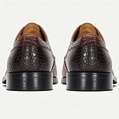 preiswerte Klassische Anzugschuhe-Oxford-Schuhe aus echtem Leder mit Krokodilprägung für Herren – eleganter Schnürschuh für modebewusste Männer, Hochzeitsempfänge und geschäftliche Veranstaltungen