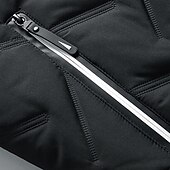 levne Fleece a 3 v 1 bundy-Pánské Puffer Jacket Zimní bunda Zima Venkovní Zahřívací Vrchní část oděvu Černá Zelená Šedá