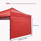 お買い得  キャンプ用品-インスタントポップアップテント生地、屋外保護、厚手のグランドシート、キャンプテントやガゼボに最適（フレームやトップは含まれていません）、サイド使用、グランドシートだけで簡単にセットアップできます。