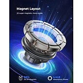זול שירות רכב-משודרג למטען למחזיק כוסות של Magsafe, מטען לרכב של Magsafe טעינה מהירה 15W עם צוואר מתכוונן לאייפון 16 15 14 13 12 פרו מקס פלוס מיני כיסוי Magsafe
