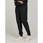 お買い得  スウェットパンツ-男性用 スウェットパンツ ジョガー ズボン カジュアルパンツ ポケット 弾性ウエスト ドローストリング ソリッド 履き心地よい 全長 アウトドア 日常 ランニング 旅行度假风 シンプル ブラック ネイビーブルー 伸縮性あり