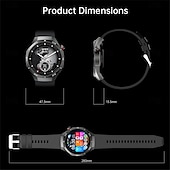 cheap Smartwatch-HW95 Smart Watch Men 1.53 inch AMOLED HD Display Sports Health Tracker Waterproof Bluetooth Call Smartwatch
