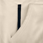 abordables sudaderas basicas hombre-Hombre Sudadera Sudadera con capucha y cremallera completa Sudadera con capucha de lana Albaricoque Negro Verde Ejército Azul Marino Gris Claro Con Capucha Plano Bolsillo Deporte Diario Festivos