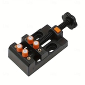 halpa tee itse taidetta-1 kpl miniporapuristimen puristin korujen ja askartelun tekemiseen, pikasäätöinen 0-2 tuuman (0-5,3 cm) abs-muovista valmistettu ruuvipenkki oliivinvihreällä bodhi-helmiotteella, tarkkuusporaus