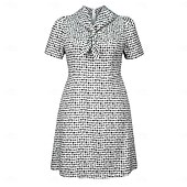 olcso Ruhák-Retró 1950-es Rockabilly Déli Egy vonalú ruha Flare ruha Mértani A-vonalú Női Vakáció Buli és este Retro témájú buli Felnőttek Ruha Tavaszi nyár