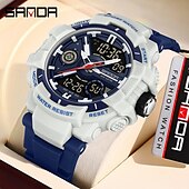 abordables Relojes digitales-SANDA Mujer Hombre Reloj Digital Al Aire Libre Deportes Moda Reloj Casual Luminoso Calendario Fecha Semana IMPERMEABLE Silicona Reloj