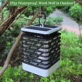 preiswerte Bodenlichter-Solarlaterne zum Aufhängen, Solar-Wegeleuchten für den Außenbereich, wasserdicht, flackernde, flammenlose LED-Kerzenbeleuchtung, solarbetriebene Laternen, Dekorationen für Baum, Veranda, Hof, Garten,