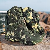 お買い得  ハイキングブーツ-滑り止めソールを備えたメンズ迷彩タクティカルブーツ、狩猟、パトロール、サバイバルギア用の通気性のある軍用戦闘靴