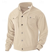 preiswerte Einfache Sweatshirts-Herren Sweatshirt Kapuzenpullover mit Knöpfen Schwarz Armeegrün Braun Khaki Grau Stehkragen Einfach Tasche Kordelzug Fronttasche Sport &amp; Outdoor Lässig Täglich Streetwear Cool Designer Herbst