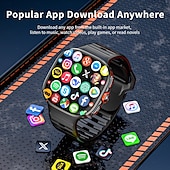 رخيصةأون ساعات ذكية-LOKMAT APPLLP 6 MAX ساعة ذكية 2.16 بوصة 4G LTE هاتف ساعة ذكية خلوية 3G 4G 3G عداد الخطى تذكرة بالاتصال متتبع النشاط متوافق مع Android iOS نسائي رجالي GPS مكالمات بدون يد التحكم بالاعلام IPX-0