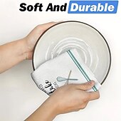 Недорогие Гаджеты для ванной-Набор из 4 кухонных полотенец с креативным принтом, салфетки для сушки посуды, для приготовления пищи, выпечки, уборки, многоцелевые кухонные полотенца, кухонные принадлежности и украшения помещения