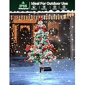 cheap Decorative Lights-Solar Christmas Tree 1 Pack, Lights Decorations, Outdoor Waterproof Christmas Decorations Tree Lights for Garden/Patio/Lawn/Yard, Ornament