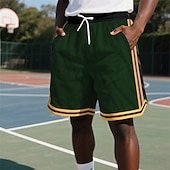 economico Pantaloncini casual-Per uomo Shorts Pantaloncini Estivi Pantaloncini da basket Pantaloncini casual Pantaloncini in rete Tasca Elastico in vita Coulisse A righe Comodità Traspirante Corto All&#039;aperto Vacanza Canotta