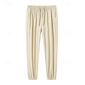 baratos Partes inferiores-Homens Calça Cargo Calças de Trilha Calça Jogger Calças De Chuva Para Trilha Verão Ao ar livre Normal Secagem Rápida Refrescante Respirável Calças Com Cordão Bolsos Cintura elástica Preto Cinza Escuro