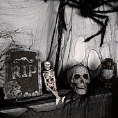 levne Halloween-1 ks halloweenská černá strašidelná látka - strašidelná látka, halloweenská dekorace (3072 palců), vánoční halloweenský dárek na Den díkůvzdání, velikonoční dárek