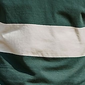 economico Polo da rugby da uomo-Per uomo Strisce orizzontali Polo da rugby Manica Lunga Magliette polo Camicie con Colletto Abbigliamento Sportivo Casual Scuola All'aperto Athleisure Stampa 3D Primavera Autunno Inverno Marrone