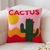 economico Cuscini, inserti e coperture-1 federa per cuscino con motivo a frutta, ricamo boho casual quadrato con cerniera tradizionale classico