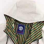 preiswerte Sportjacke-Herren Outdoorjacke Freizeitjacke Urlaub Täglich Winddicht Warm Tasche Herbst Winter Druck Mode Klassisch Mit Kapuze Regulär Schwarz Weiß Jacken