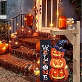 billige halloween veggtepper-halloween alien hageflagg halloween hagedekorasjon festivaldekorasjon flagg dobbeltsidig tredimensjonal hageflagg