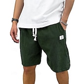 economico Pantaloncini casual-Per uomo Shorts Pantaloncini Estivi Pantaloncini casual Pantaloncini di velluto a coste Tasca Elastico in vita Coulisse Semplice Comodità Traspirante Corto All&#039;aperto Vacanza Canotta sportiva Casual