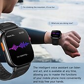 Недорогие Смарт-часы-G300 Умные часы 2.01 дюймовый Смарт Часы Bluetooth Педометр Напоминание о звонке Датчик для отслеживания активности Совместим с Android iOS Мужчины GPS Длительное время ожидания Водонепроницаемый IP68