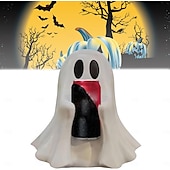 お買い得  ハロウィンの吊るし飾りとテーブルトップ装飾-ハロウィン コーク ゴースト かわいい ゴースト ドリンクホルダー プラスチック缶ホルダー いつでも交換可能 デザイン 遊び心のある 不気味 な コーク用 デスクトップ装飾 &amp;ソーダ缶