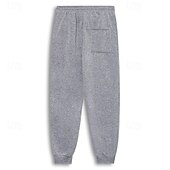 abordables Survêtements de sport-Homme Pantalon en polaire Joggings Joggeurs Pantalon Jogger Pantalons Cordon de serrage Uni Confort Doux Longueur complète Extérieur Quotidien Sortir Vacances Mode Noir bleu marine Élastique