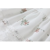 voordelige Boho-jurken-Dames Mini-jurk Bloemetjesjurk Slipdress Boho-jurk Jurk met print Modieus Modern Vakantie Feestdagen Uitgaan Normale pasvorm Bloem Mouwloos Spaghettibandjes Wit Zomer