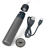 economico elettrodomestici-Frusta ottica a LED ricaricabile tramite USB, girevole a 360°, multicolore, discoteca, RGB, danzante, luminosa, scintillante, flusso, stringa