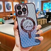 voordelige iPhone-hoesjes-telefoon hoesje Voor iPhone 16 15 14 Pro Max Plus iPhone 16e iPhone 13 Pro Max Achterkant Ondersteuning draadloos opladen Niet-vergelend Bling glitter glanzend Kleurgradatie