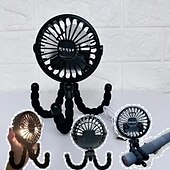 preiswerte Ventilator-Kinderwagenventilator, Handventilator, wiederaufladbar, USB, blattlos, kleine Klappventilatoren, Mini-Ventilator, leiser Tischventilator für den Außenbereich, Nackenventilator