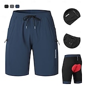 economico Pantaloncini, calzamaglie e pantaloni da uomo-pantaloncini da ciclismo estivi da strada e da montagna Wosawe, design multitasche, intimo monopezzo, pantaloncini da ciclista bd119