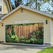 billige Garasje- og dørbanner-utendørs garasjeportdeksel hekk høst banner stort billedvev bakgrunnsdekorasjon til høytid utendørs garasjeport hjem veggdekorasjoner