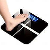 cheap Weighing Scales-Electronic Scale 396 Pound Digital Bathroom Scale High-precision Scale with LED High-definition Display and Temperature Display (switchable To Kilograms or Pounds) Ultra Wide Platform High-precisi