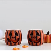 halpa Halloween sisätiloissa-1 kpl halloween-kurpitsan muotoinen led-elektroninen kynttilävalo sisä- ja ulkotiloihin juhla-makuuhuoneen ravintolan juhlava tunnelma koristevalo