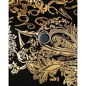 preiswerte Men&#039;s Vest-Herren Weste Gilet Urlaub Party Geschäft Mode Lässig Sommer Frühling Knöpfe Polyester Bequem Vergoldung Einreihig Ein-Knopf Revers Normale Passform Gold Weste