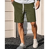 economico Pantaloncini casual-Per uomo Shorts Pantaloncini Estivi Pantaloncini casual Pantaloncini di velluto a coste Tasca Elastico in vita Coulisse Semplice Comodità Traspirante Corto All&#039;aperto Vacanza Canotta sportiva Casual