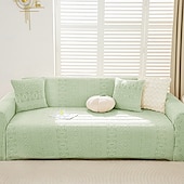 billiga Sofföverdrag-1 styck komplett paket enfärgat bohemiskt sofföverdrag i muxing jacquard-stil elastiskt jacquard-sofföverdrag som skyddar soffan från kattklor kan användas året runt utrustat med örngott