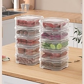 cheap Kitchen Utensils &amp; Gadgets-10pcs Airtight Food Storage Containers with Lids, Microwave and Refrigerator Safe Sealed Meal Prep Boxes for Kitchen and Home Organization