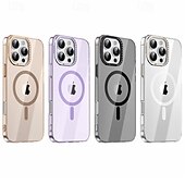 Недорогие Чехлы для iPhone-телефон Кейс для Назначение айфон 16 айфон 16 про айфон 16 про макс айфон 15 iPhone 15 Pro Max Кейс на заднюю панель со стендом Магнитный Поддержка беспроводной зарядки Ретро ПК