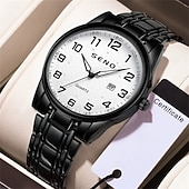 levne Quartz hodinky-Dámské Muži děti Křemenný Luxus Velký ciferník Módní Obchodní Svítící Kalendář VODĚODOLNÝ Pásek z nerezové oceli Hodinky