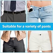 cheap Arts, Crafts &amp; Sewing-12pcs Adjustable Jeans Button Extenders, Waistband Button Enlargers for Men and Women, Pants Waist Extension Accessories