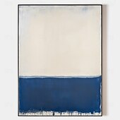 preiswerte Abstrakte Gemälde-handgemachtes modernes abstraktes Gemälde als Wandkunst – handgegossenes Pigmentgemälde, marineblau gerahmt, strukturierte Leinwand, blaues Ölgemälde für zeitgenössische Räume, Leinwandgemälde