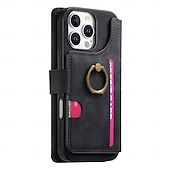 お買い得  iPhone用ケース-電話 ケース 用途 iPhone 16 Pro Max プラス iPhone 16 iPhone 16プラス iPhone 16プロ iPhone15 iPhone 15 Pro Max iPhone 15 14 Pro Max Plus iPhone 13 Pro Max ウォレットカードケース ジッパ－ キックスタンド カード挿入口 レトロ風 TPU ナイロン PUレザー