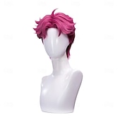 cheap Anime Wigs-Movie Anime Korean Idol Inspired Cosplay Pop Star Wig Short Purple Hair