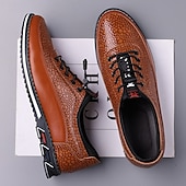 abordables Baskets-Baskets décontractées en similicuir texturé pour homme – chaussures à lacets légères pour la marche quotidienne, les voyages et le style urbain du week-end
