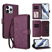 お買い得  iPhone用ケース-電話 ケース 用途 iPhone 16 Pro Max プラス iPhone 16 iPhone 15 14 Pro Max Plus iPhone 16e iPhone 13 Pro Max Mini iPhone 13 Mini バックカバー スタンド付き 全身保護 リストストラップ付き レトロ風 TPU PUレザー